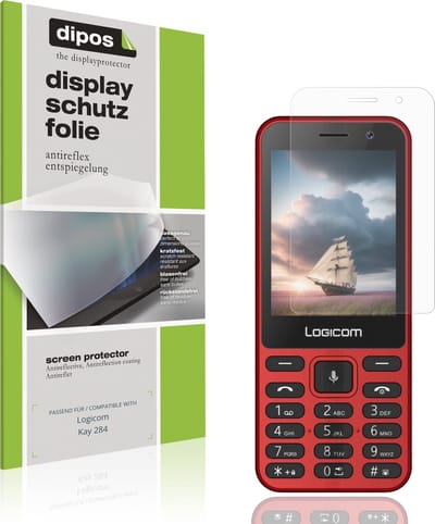 dipos – 4x Matte Beschermfolie geschikt voor Logicom Kay 284 | Krasbestendige & antireflecterende Screenprotector Ultra-Thin