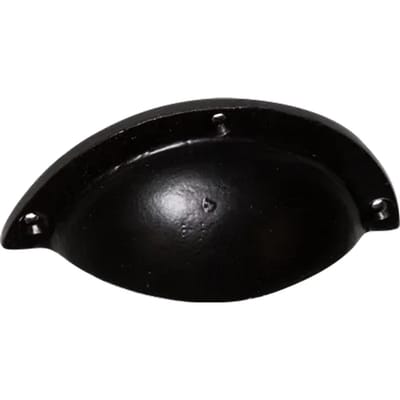 Bertomani Komgreep - Aluminium Zwart - 78mm - 2 Stuks