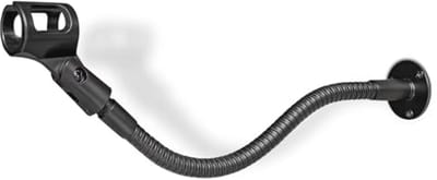 Angksorm Microphone Arm Stand 19" Flexible Gooseneck Mic Stand Holder with Mounting Base for Table Walls Stage Podcasting Streaming Radio Broadcast Studio - TMS190