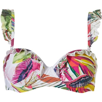 Livera Sw Bra Tshirt Bandeau Britt Exotic Chao Red Birds Maat: DE36 | Bikini's Outlet | Dames | Rood