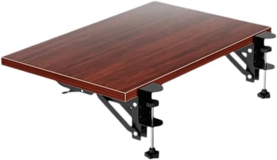 Bureauverlenging - Bureau lade - Werkruimte organiseren - Opvouwbaar ontwerp - 20 x 40 cm - Beige