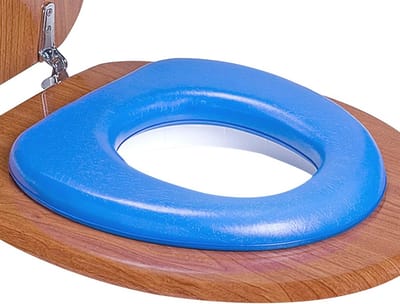 Zachte Wc-Bril voor Kinderen, Gevoerd, 31.39 x 28.6 x 6.6 cm, Blauw