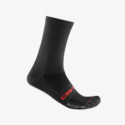 Castelli Fietssokken Unisex zwart - RECYCLE THERMAL 18 SOCK - S/M