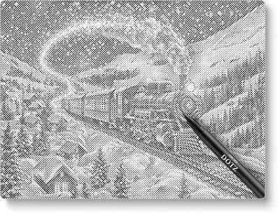 Polar Express 2 | Dot painting | 30x40cm | Dot painting | Oh My Dotz | Dots stippen | Diamond painting & Schilderen op nummer alternatief | Happy hobby