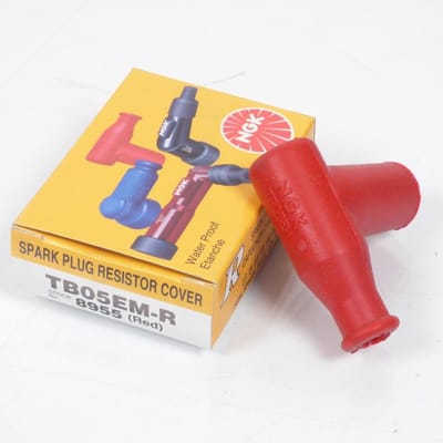 antiparasiet ngk tb05em-r 8955 van rood siliconen voor mob-motorfietsbougie met olijf