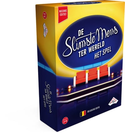 De Slimste Mens ter Wereld het spel (Vlaams) - Partyspel - Gebaseerd op het tv-programma - Inclusief timers
