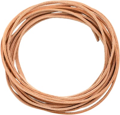 vidaXL - Leren - riem - 1 - Lichtbruin - 200 - x - 0,4 - cm - Leer