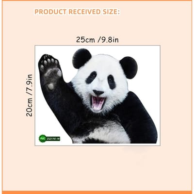 Ouder-Kind Panda Boomtak Vinyl Raamstickers Voor Huisdecoratie Gezellige Kamer Glazen Deur Muur 2-Zijdig Zichtbaar Statische Stickers