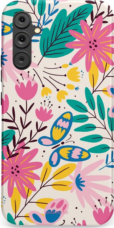 Casetastic Hoesje Geschikt voor Samsung A34 (5G) - Stijlvolle Beschermende Duo-layer Case - Lente Leven