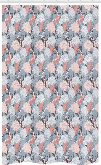ABAKUHAUS douchegordijn – bloemen – 120x180 cm – polyester