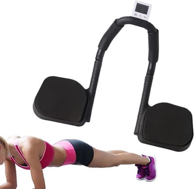 Buikspier Trainer - Fitness Apparaat - Thuis Trainen - Ingebouwde Timer - 28 x 20 x 10 cm - Zwart