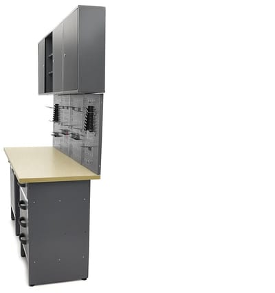 HBM werkbank met deuren 160 x 60 x 200 cm