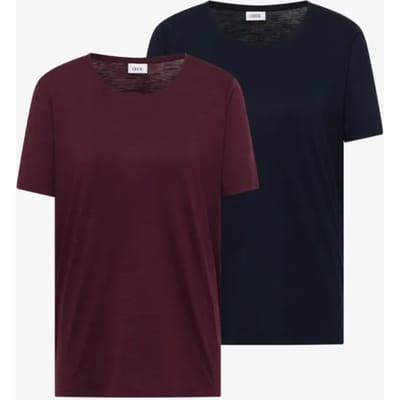 Basic Shirt met ronde hals in een 2-pack