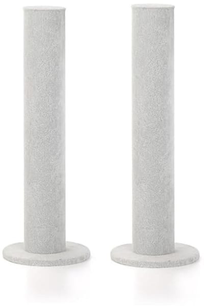 Dailygoods- Armbandstandaard Verticaal - Sieradenhouder - 2 Stuks - Grijs Fluweel - PVC - Luxe Presentatie - Sieradenstandaard