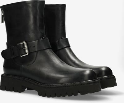 Shabbies Amsterdam - Marjorie Banka Boot Leer Zwart - Maat 39
