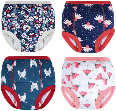 NTHProducts - Baby Potty Training Pants - Herbruikbare Potty Training Onderbroek - 100% Katoen - Geschikt voor Kinderen - 4 Stuks - Voor Jongens en Mei...
