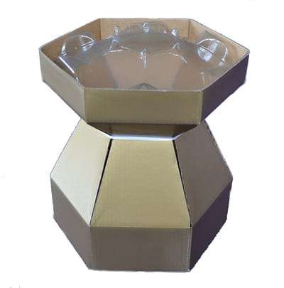 Cupcake Doos Boeket Goud Ø18x19cm**