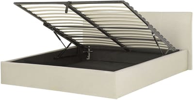ORBEY - Tweepersoonsbed - Beige - 160 x 200 cm - Polyester