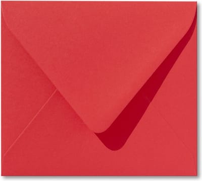 Envelop 12,5 x 14 Koraalrood, 100 stuks