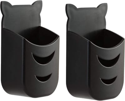 2 Stuks Afstandsbediening Houder voor TV, Anti-Verlies Oplossing voor LED LCD 4K Smart TV's met Sterke Lijm (Zwart)