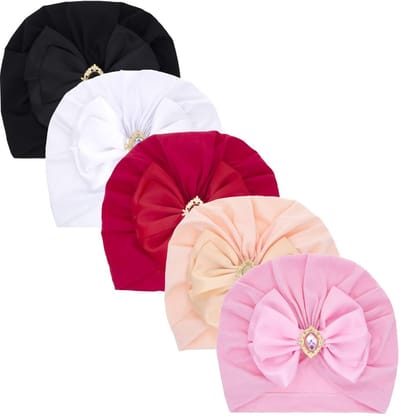 Dailygoody - Babymutsen - Set van 5 - Zacht en stijlvol - Uniseks-baby - Perfect voor fotoshoots en evenementen - Handgemaakt
