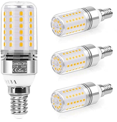 E14 LED-lampen Warm Wit 10W - 1050 Lumen - 4 Stuks - Energiebesparend, Niet Dimbaar
