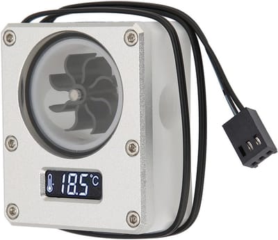 Waterkoeling Flowmeter Indicator met Temperatuurmeting voor PC - 8 Impeller
