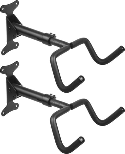 Maclean - Set van 2 stuks Fiets muurbeugel - Opbergbeugels - Fietsenrek - Wandmontage - Ophangsysteem - max. belasting 30kg - Zwart