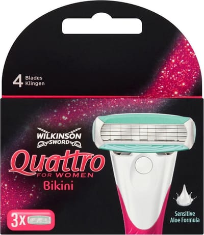 Wilkinson Sword Quattro for Women Bikini Scheermesjes - 3 Stuks