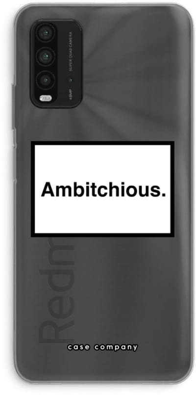 Case Company® - Hoesje geschikt voor Xiaomi Redmi 9T hoesje - Ambitchious - Soft Cover Telefoonhoesje - Bescherming aan alle Kanten en Schermrand