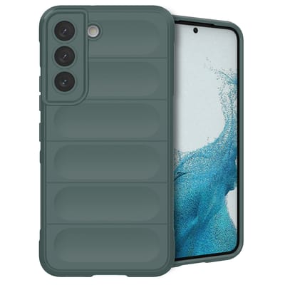imoshion Hoesje - Geschikt voor Samsung Galaxy S22 - EasyGrip Backcover - Donkergroen