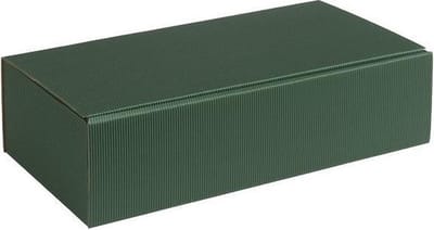 Wijndoos cadeauverpakking karton 36x18,5x9cmcm DONKERGROEN (35 stuks)