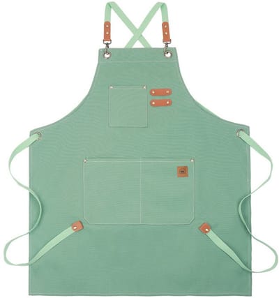 Tamarow Premium Keukenschort - Werk en BBQ Schort - Kookschort - Crossback - Mint