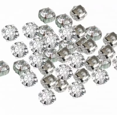80 Strass Kleding Naai steentjes - 4 mm - Charme Bijoux