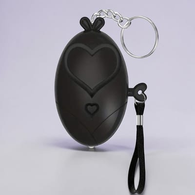Hartvormig Persoonlijk Alarm Sleutelhanger met LED Licht – Draagbare Noodknop voor Vrouwen en Senioren - Luid Veiligheidsalarm voor Directe Hulp in Noodsituaties