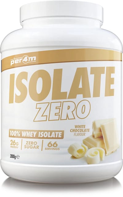 Per4m - ISOLATE ZERO 2kg - White Chocolate - Whey Isolate - Whey Protein - Whey Protein Isolate - Whey - Eiwitpoeder - Eiwitshakes - Eiwitshake - Proteine poeder - Proteine - Protein