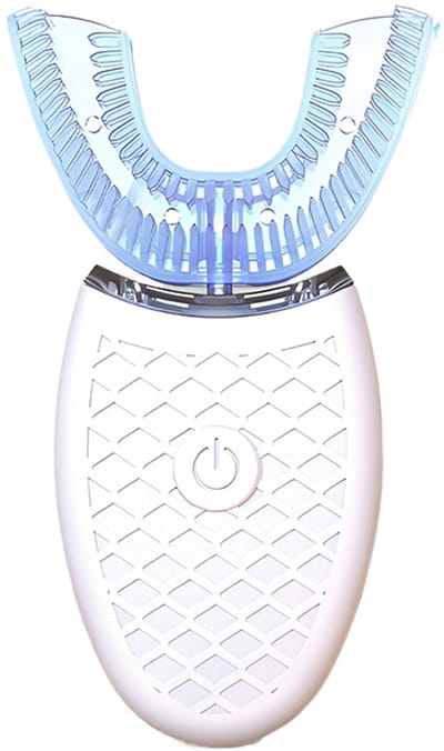 2-in-1 elektrische tandenborstel + tanden bleken - 360° roterende tandenborstel - Smart Whitening tandenborstelset - Tandenborstel + Whitening set - Tanden bleken - Elektrisch - 360° roterende tandenborstel - Wit