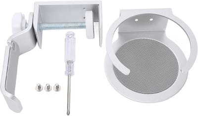 Desk Koptelefoonstandaard en Bekerhouder 2-in-1 van Aluminium met 360 Graden Draaibaar Arm voor Gaming en Kantooraccessoires