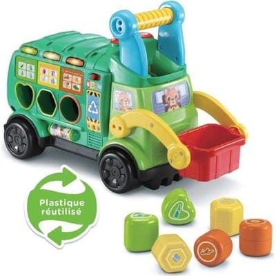 Porteur Maxi Camion Poubelle Recyclo'Formes - VTECH BABY - Jouet éducatif pour enfant de 18 a 36 mois