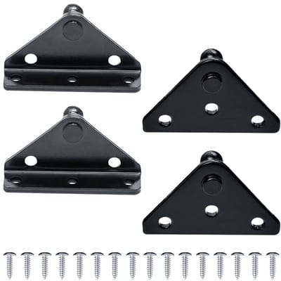 Dailygoods- Gasveren 10 mm montagebeugel - Staal - Universeel - Zwart/Zilver - Hoogwaardige kwaliteit - Duurzaam en slijtvast