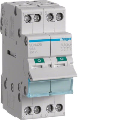 Hager Modulaire schakelaar 4 polig 2 - SBN425