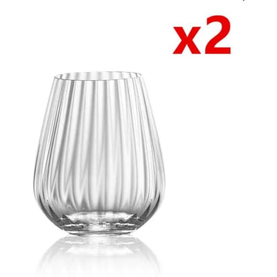 Nordische Stijl Prisma Steel Loos Wijnglas Licht Luxe Streep Koude Drank Beker Grote Buik Cocktail Meng Wijnglas Fruit Thee Tumbler 430ml