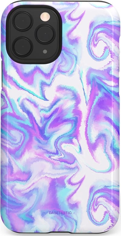 Casetastic Hoesje Geschikt voor Apple iPhone 11 Pro - Stijlvolle Beschermende Duo-layer Case - Tie Dye magie