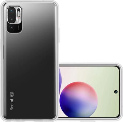 Hoesje - Geschikt voor Xiaomi Redmi Note 10 5G - Sterk & Shockproof - Hoes Cover - Siliconen Case - Transparant