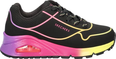 Skechers Uno Gen 1 meisjes sneaker - Zwart multi