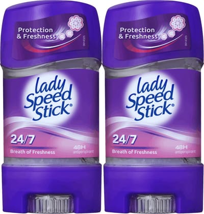 Lady Speed Stick Breath of Freshness Deodorant - 2 x 65 g - Gel