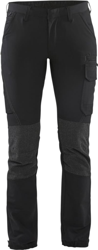 Blaklader Dames Service werkbroek 4-weg stretch 7122-1645 - Zwart/Donkergrijs - C46