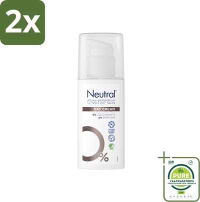 Neutral - Dagcrème - Gevoelige huid - Parfumvrij - 50 ml - Voordeelverpakking - 2 stuks - Dagcrème - Gevoelige huid
