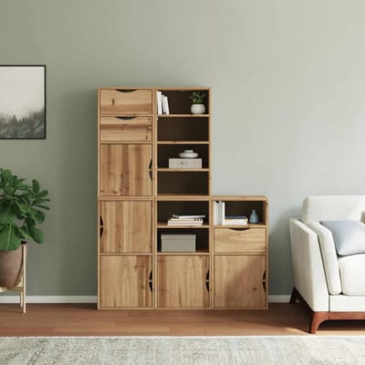 vidaXL - Bijzetkasten - 5 - st - "ODDA" - 40x24x79 - cm - massief - grenenhout