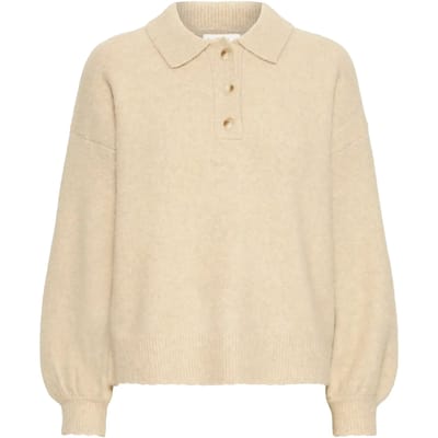 b.young - BYXOMEA SCALLOPED POLO - Dames - Gebreide truien